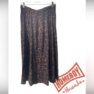 Women's Black and Brown Skirt